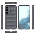 For Samsung Galaxy S24 5G Magic Shield TPU + Flannel Phone Case(Dark Grey)