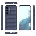 For Samsung Galaxy S24 5G Magic Shield TPU + Flannel Phone Case(Dark Blue)