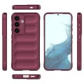 For Samsung Galaxy S24 5G Magic Shield TPU + Flannel Phone Case(Wine Red)