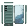 For Samsung Galaxy S24+ 5G Magic Shield TPU + Flannel Phone Case(Dark Green)