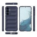 For Samsung Galaxy S24+ 5G Magic Shield TPU + Flannel Phone Case(Dark Blue)
