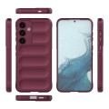 For Samsung Galaxy S24+ 5G Magic Shield TPU + Flannel Phone Case(Wine Red)