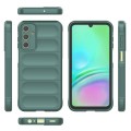 For Samsung Galaxy A15 5G Magic Shield TPU + Flannel Phone Case(Dark Green)