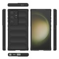 For Samsung Galaxy S24 Ultra 5G Magic Shield TPU + Flannel Phone Case(Black)