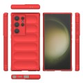 For Samsung Galaxy S24 Ultra 5G Magic Shield TPU + Flannel Phone Case(Red)