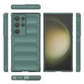 For Samsung Galaxy S24 Ultra 5G Magic Shield TPU + Flannel Phone Case(Dark Green)