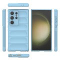 For Samsung Galaxy S24 Ultra 5G Magic Shield TPU + Flannel Phone Case(Light Blue)