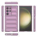 For Samsung Galaxy S24 Ultra 5G Magic Shield TPU + Flannel Phone Case(Purple)