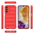 For Samsung Galaxy M15 5G Global Magic Shield TPU + Flannel Phone Case(Red)