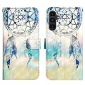 For Samsung Galaxy A15 3D Painting Horizontal Flip Leather Phone Case(Dream Wind Chimes)