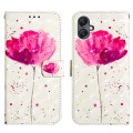 For Samsung Galaxy A05 3D Painting Horizontal Flip Leather Phone Case(Flower)