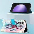 For Samsung Galaxy S24+ 5G 3D Painting Horizontal Flip Leather Phone Case(Color Drop Wind Chimes)
