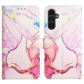 For Samsung Galaxy A05s PT003 Marble Pattern Flip Leather Phone Case(Rose Gold LS005)