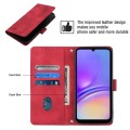 For Samsung Galaxy A05 Skin-feel Embossed Leather Phone Case(Red)