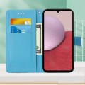 For Samsung Galaxy A25 5G / A24 Colored Drawing Pattern Plain Weave Leather Phone Case(Caring Butter