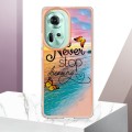 For OPPO Reno11 5G Global Electroplating IMD TPU Phone Case(Dream Butterfly)
