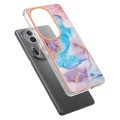 For OPPO Reno11 Pro 5G Global Electroplating IMD TPU Phone Case(Blue Marble)