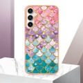 For Samsung Galaxy S23 FE 5G Electroplating IMD TPU Phone Case(Colorful Scales)