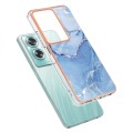 For OPPO A79 5G Global Electroplating Marble Dual-side IMD Phone Case(Blue 018)