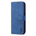 For iPhone 15 Pro AZNS Skin Feel Calf Texture Flip Leather Phone Case(Blue)