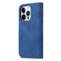 For iPhone 15 Pro Max AZNS Skin Feel Calf Texture Flip Leather Phone Case(Blue)