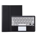 For Samsung Galaxy Tab S9 FE+ A810B-A Touch Pad Detachable Bluetooth Keyboard Leather Tablet Case(Bl