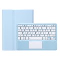 For Samsung Galaxy Tab S9 FE+ A810B-A Touch Pad Detachable Bluetooth Keyboard Leather Tablet Case(Sk