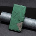 For OPPO Find X7 Ultra Magnetic Buckle Rhombus Texture Leather Phone Case(Green)