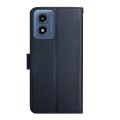 For Motorola Moto G Play 5G 2024 Genuine Leather Fingerprint-proof Horizontal Flip Phone Case(Blue)