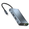 2311 8 in 1 USB-C / Type-C to USB Multifunctional Docking Station HUB Adapter