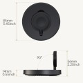 For Apple Watch V17A Foldable Magnetic Wireless Charger(Black)