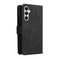 For Samsung Galaxy A05s Skin Feel Multi-Card Wallet Zipper Leather Phone Case(Black)