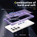 For Samsung Galaxy S22 Ultra 5G Skin Feel TPU + PC MagSafe Magnetic Phone Case(Transparent Purple)