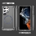 For Samsung Galaxy S24 Ultra 5G Skin Feel TPU + PC MagSafe Magnetic Phone Case(Transparent Black)