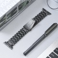 For Apple Watch Series 8 41mm Five Beads Titanium Steel Watch Band(Grey)
