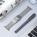 For Apple Watch SE 2022 44mm Five Beads Titanium Steel Watch Band(Silver)