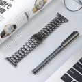 For Apple Watch Series 5 40mm Five Beads Titanium Steel Watch Band(Grey)