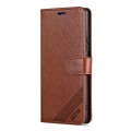 For OPPO Find X7 Ultra AZNS Sheepskin Texture Flip Leather Phone Case(Brown)