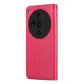 For OPPO Find X7 Ultra AZNS Sheepskin Texture Flip Leather Phone Case(Red)