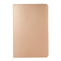 For Samsung Galaxy Tab A9 360 Degrees Rotation Holder Litchi Texture Leather Tablet Case(Golden)