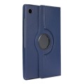 For Samsung Galaxy Tab A9 360 Degrees Rotation Holder Litchi Texture Leather Tablet Case(Blue)