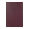 For Samsung Galaxy Tab A9 360 Degrees Rotation Holder Litchi Texture Leather Tablet Case(Purple)