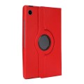 For Samsung Galaxy Tab A9+ 360 Degrees Rotation Holder Litchi Texture Leather Tablet Case(Red)