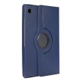 For Samsung Galaxy Tab A9+ 360 Degrees Rotation Holder Litchi Texture Leather Tablet Case(Blue)