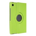 For Samsung Galaxy Tab A9+ 360 Degrees Rotation Holder Litchi Texture Leather Tablet Case(Green)
