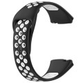 For Redmi Watch 3 Lite / Watch 3 Active Two Color Silicone Watch Band(Black White)