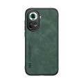 For OPPO Reno11 5G Global Skin Feel Magnetic Leather Back Phone Case(Green)
