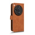 For OPPO Find X7 Ultra Skin Feel Magnetic Flip Leather Phone Case(Brown)