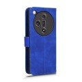 For OPPO Find X7 Skin Feel Magnetic Flip Leather Phone Case(Blue)