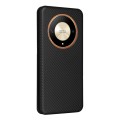 For Honor Magic6 Lite Carbon Fiber Texture Flip Leather Phone Case(Black)